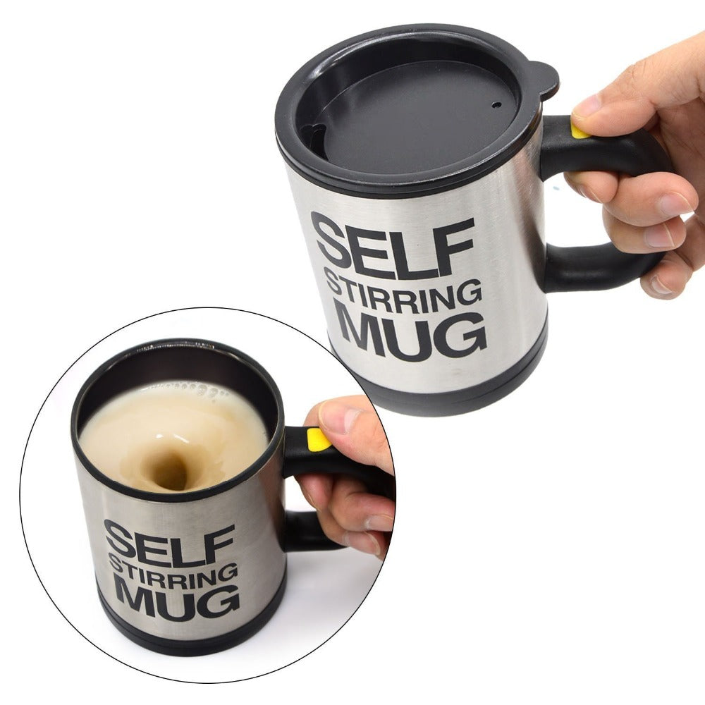400mL Self Stirring Mug with Lid Automatic Stirring Coffee Cup