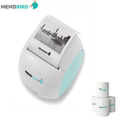 New Mini Printer WIFI Thermal +4 Rolls Paper