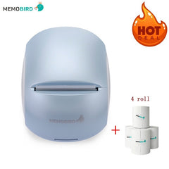 New Mini Printer WIFI Thermal +4 Rolls Paper