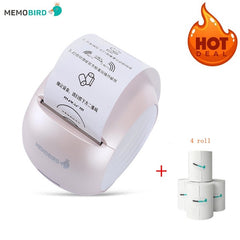 New Mini Printer WIFI Thermal +4 Rolls Paper
